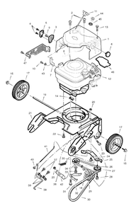 Drive Components Diagram and Parts List for 18-2816-48 (6210700x112N)(2007) Briggs and Stratton Snow Blower